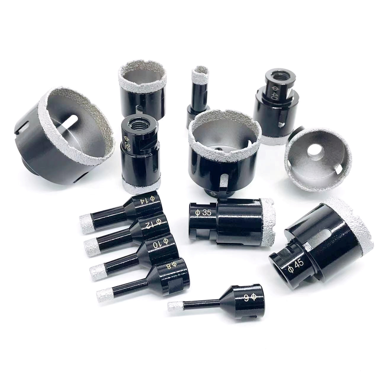 Core Drill Bit Diamond 100Mm - 1pc 6mm-100mm Vacuum Thread Brazed Hole