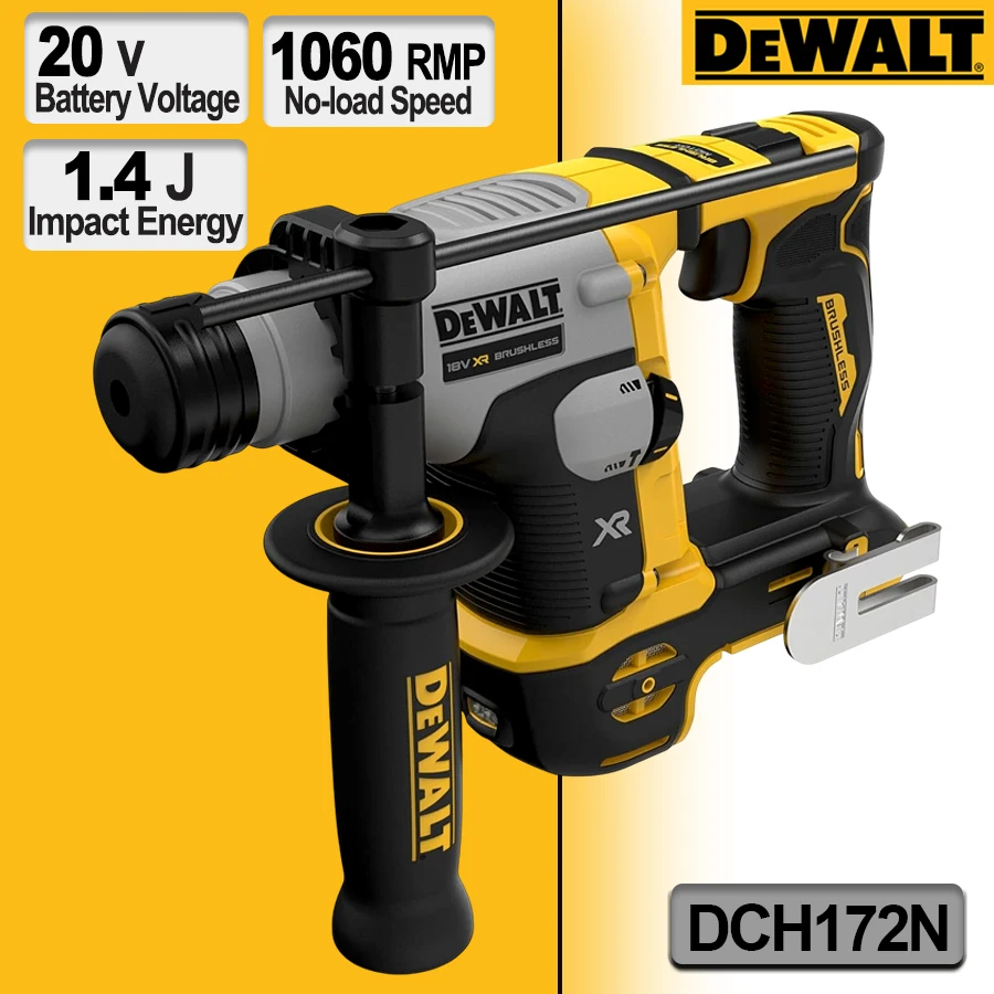 Cordless Rotary Hammer 20V Brushless - DeWalt DCH172N Cordless Rechargeable Electrical Hammer