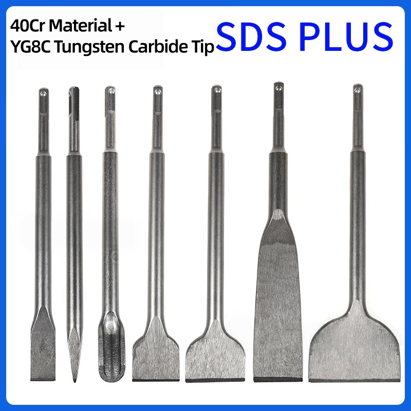 SDS Plus Chisel Set 250mm Cran - Rotary Hammer Chisel Bit Flat 评论和价格