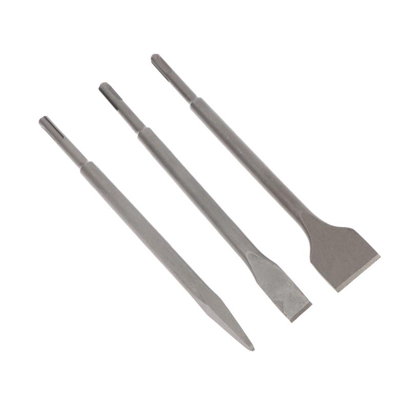 3Pcs SDS-Plus Shank Chisel Set - Rotary Hammer Chisel Bit Flat 评论和价格