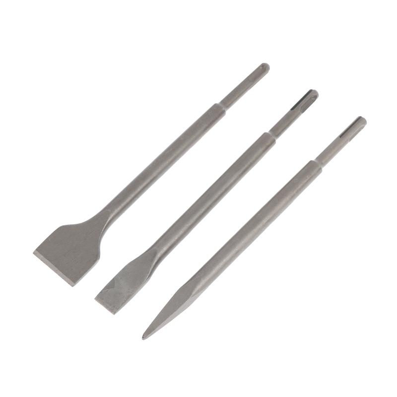 3Pcs SDS-Plus Shank Chisel Set - Rotary Hammer Chisel Bit Flat 评论和价格