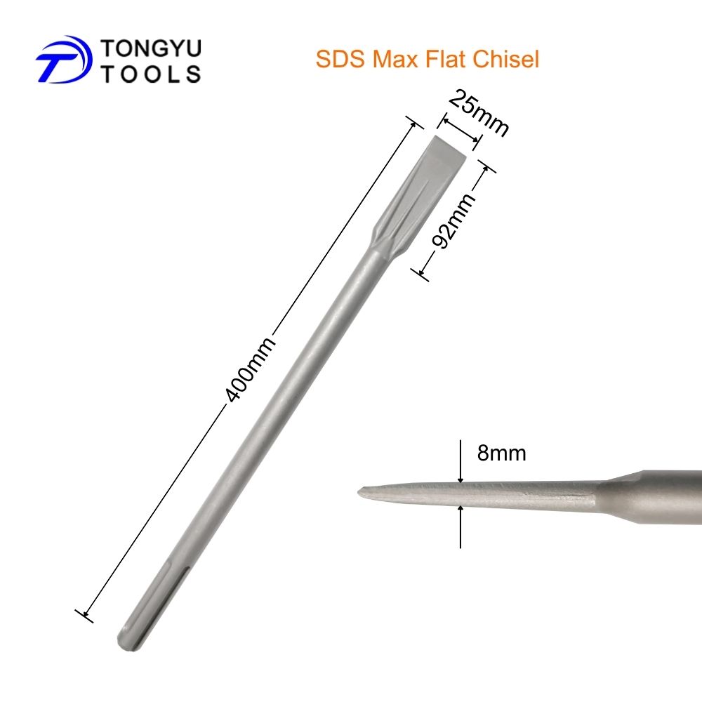 SDS Max Flat Chisel 25x400mm H - Rotary Hammer Chisel Bit Flat 评论和价格