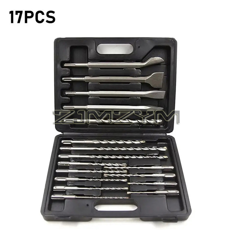 17Pcs/Set Electric Hammer SDS  - Sds Plus Drill Bit Set 17Pcs 评论和价格