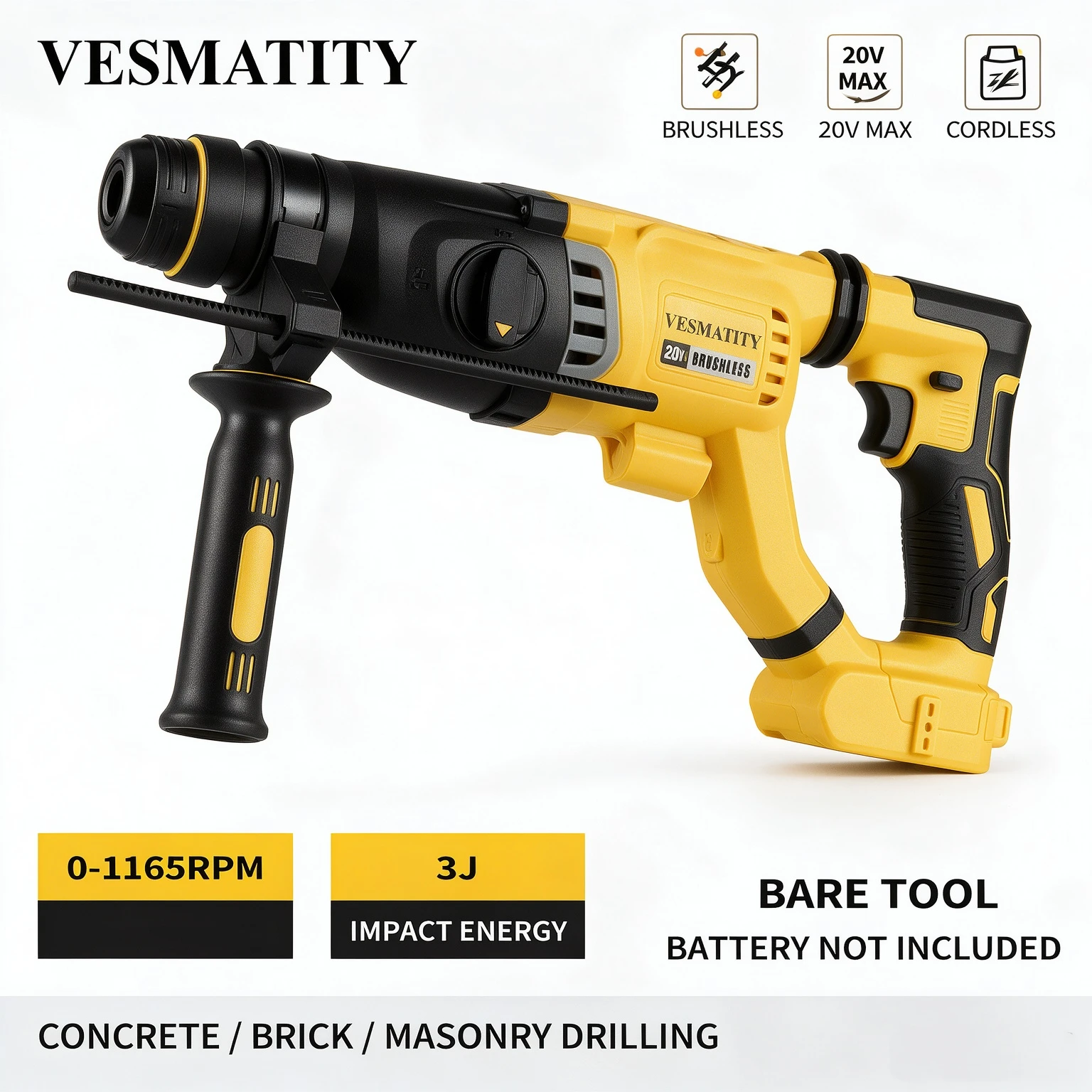 20V Brushless Rotary Hammer Dr - Cordless Rotary Hammer 20V Brushless 评论和价格