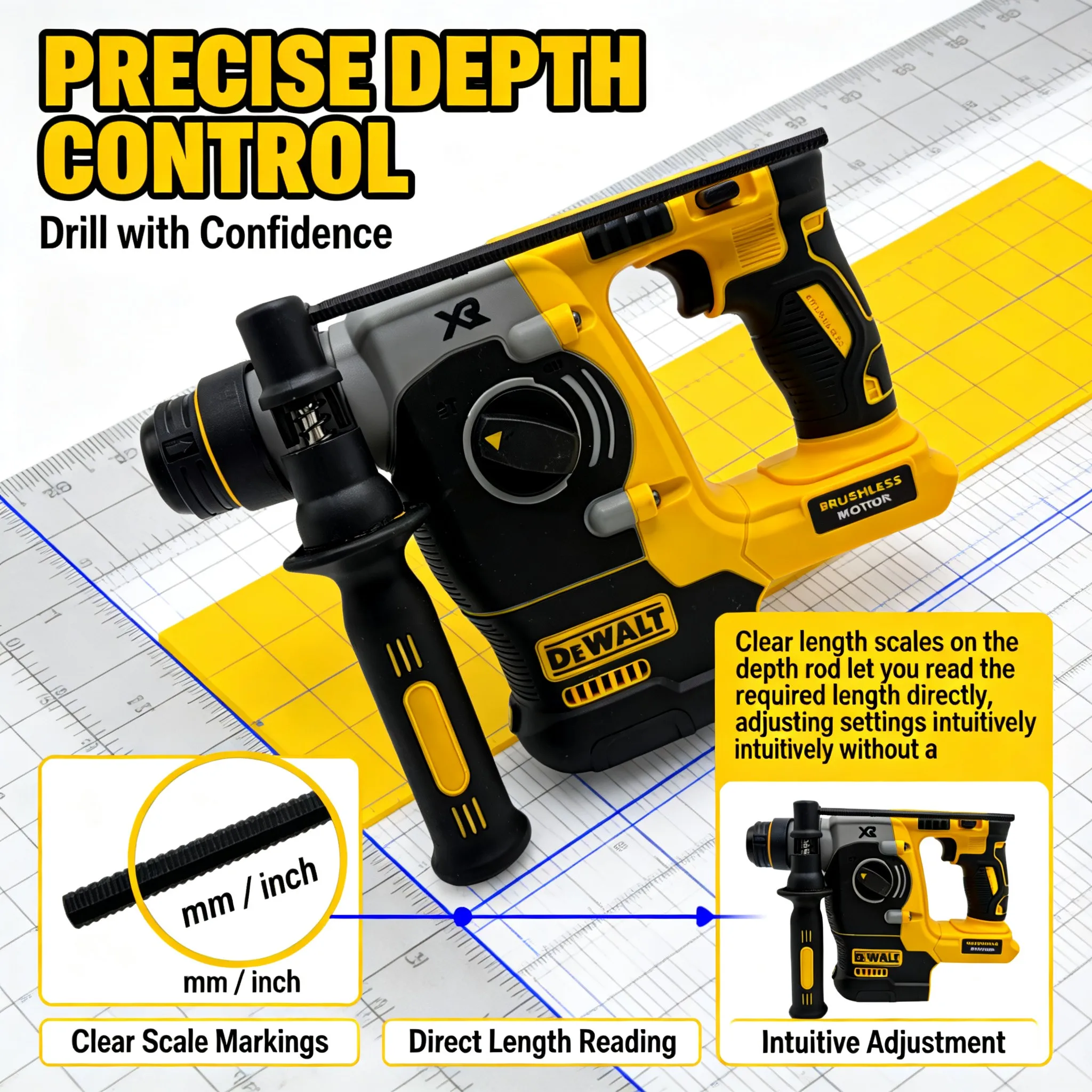 DEWALT 18V/20V MAX Cordless SD - Cordless Rotary Hammer 20V Brushless 评论和价格