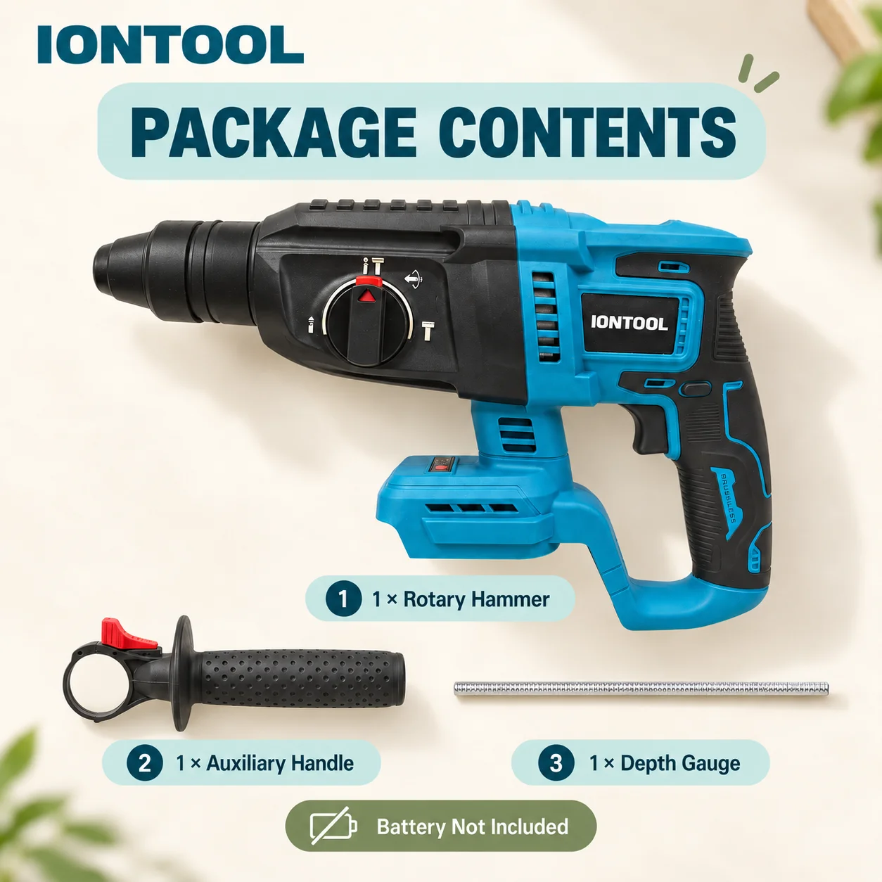 IONTOOL Cordless Rotary Hammer - Rotary Hammer Drill 26Mm 评论和价格