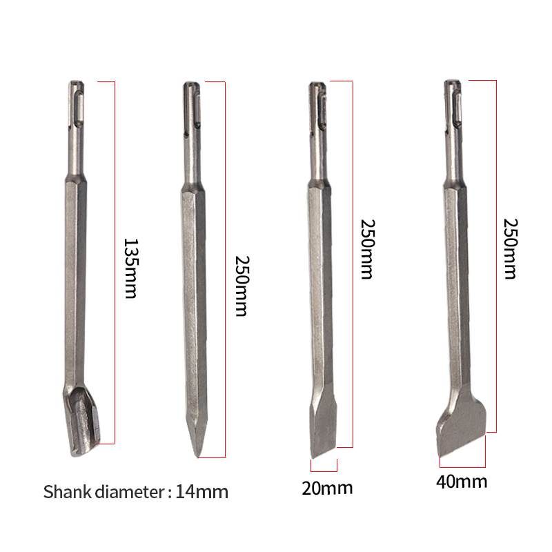 17Pcs/Set Electric Hammer SDS  - Sds Plus Drill Bit Set 17Pcs 评论和价格