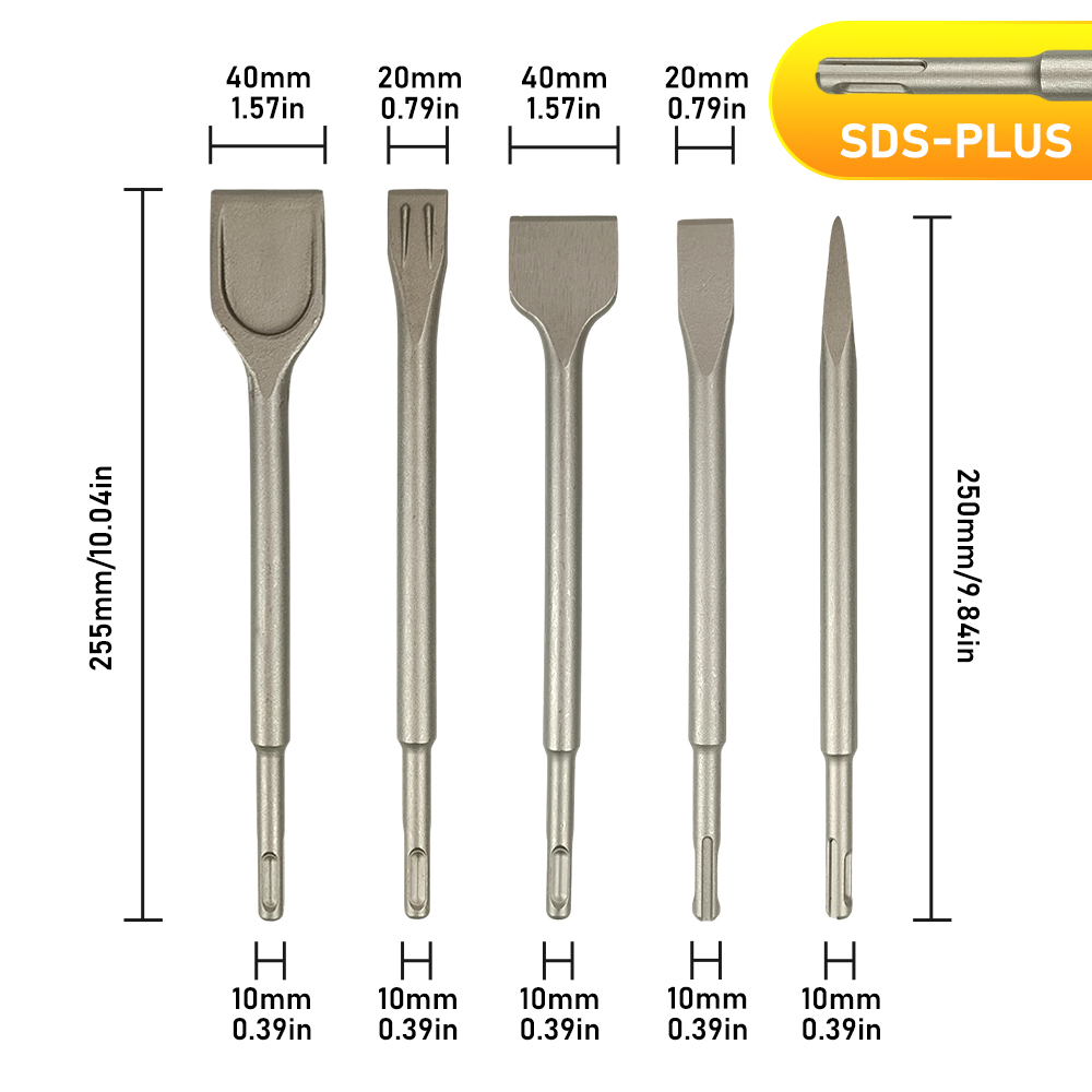 SDS-PLUS Shank Rotary Hammer C - Rotary Hammer Chisel Bit Flat 评论和价格
