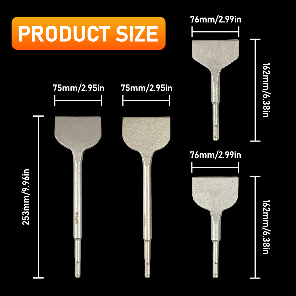 SDS Plus Round Shank Rotary Ha - Rotary Hammer Chisel Bit Flat 评论和价格