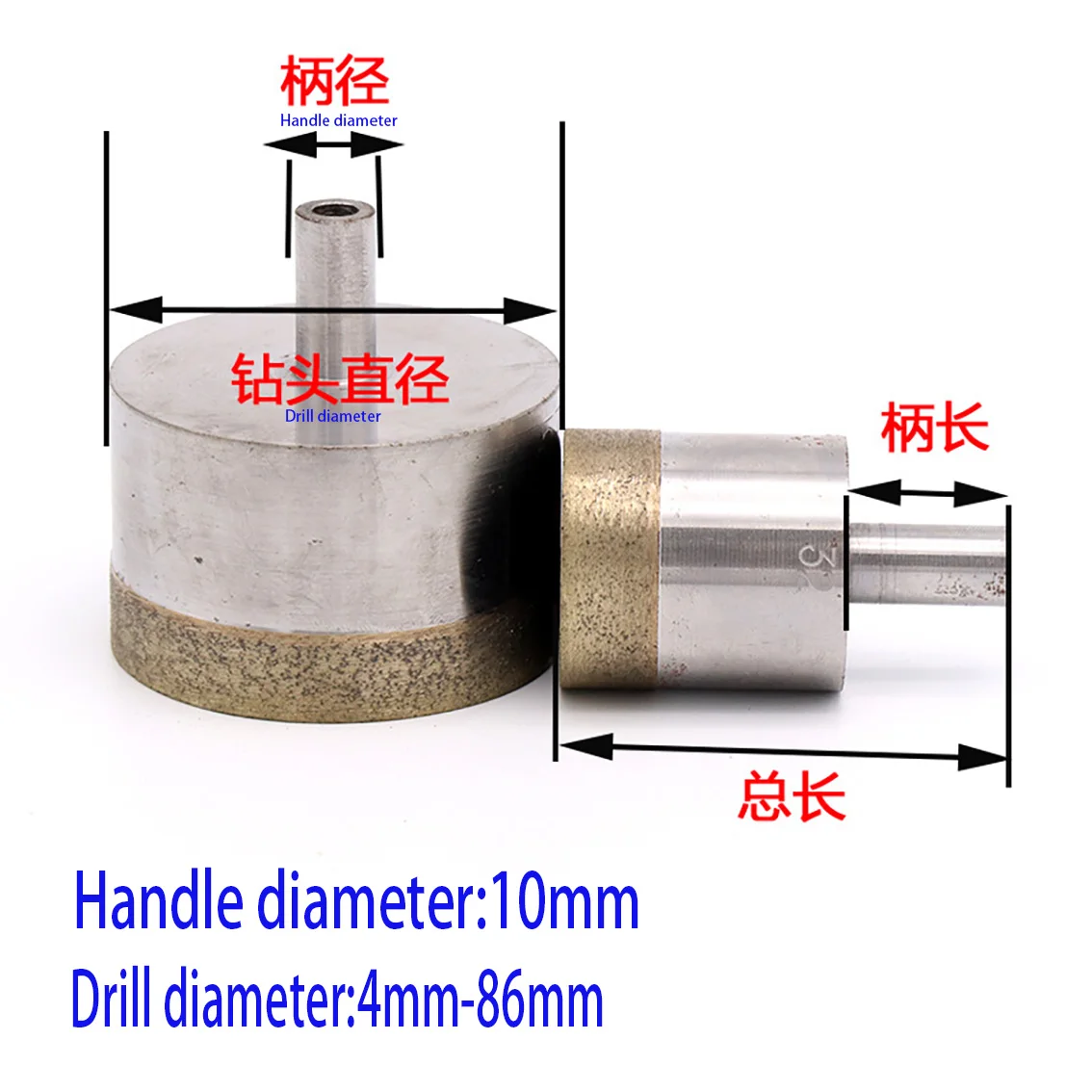 1Pcs 10mm Shank 4-100mm Diamon - Core Drill Bit Diamond 100Mm 评论和价格