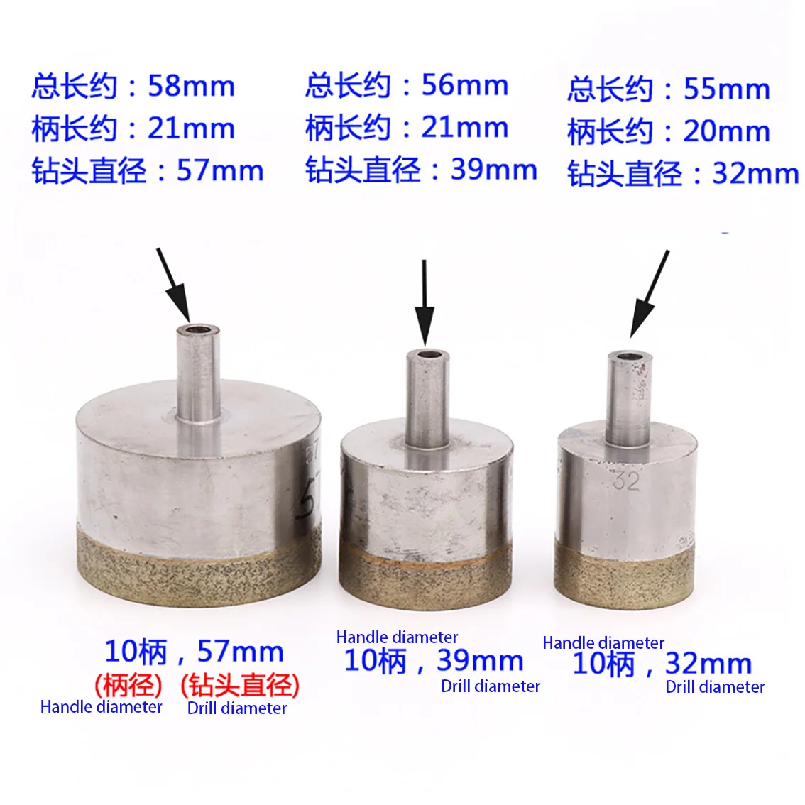 1Pcs 10mm Shank 4-100mm Diamon - Core Drill Bit Diamond 100Mm 评论和价格