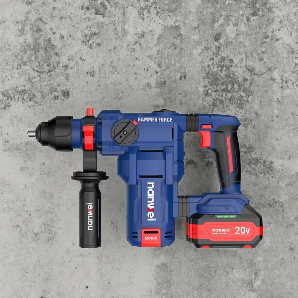 NANWEI H8281 Brushless Cordles - Cordless Rotary Hammer 20V Brushless 评论和价格