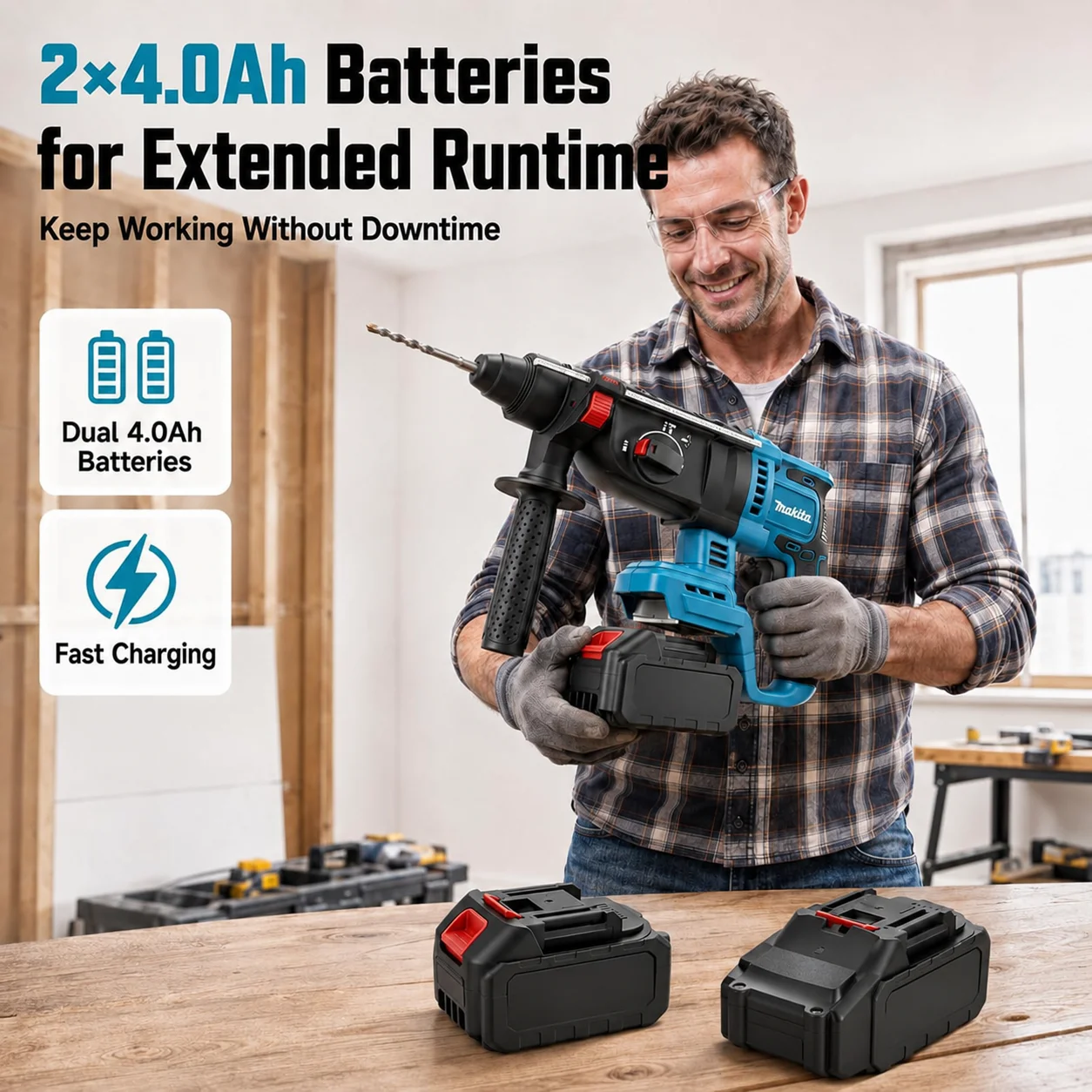 Makita DHR242 18V LXT® Li-ion  - Rotary Hammer Drill 26Mm 评论和价格