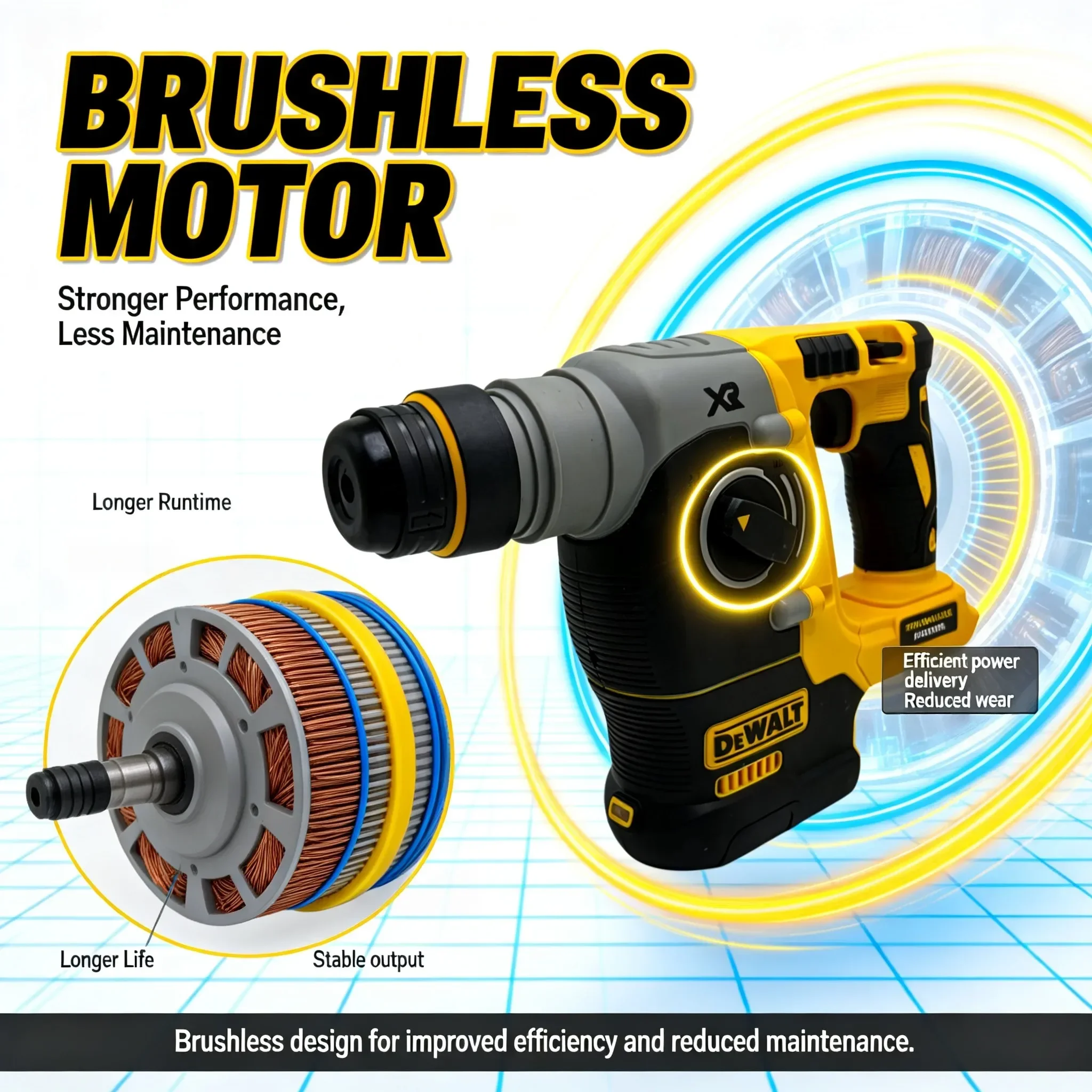 DEWALT DCH273 Cordless Rotary  - Cordless Rotary Hammer 20V Brushless 评论和价格