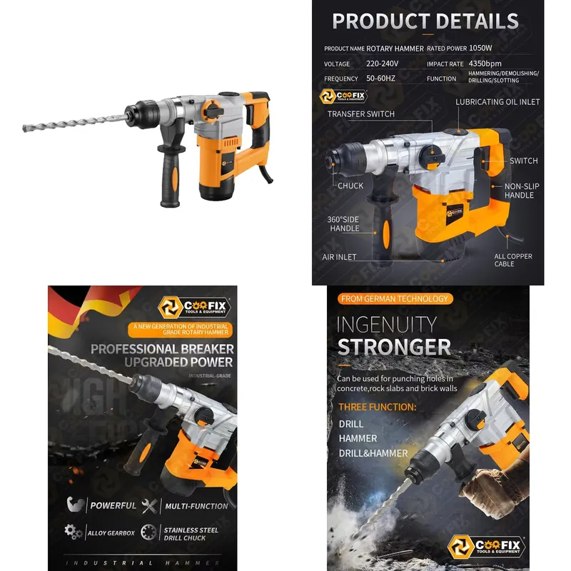 【CHIMU HOME】 1050W 26mm SDS-Pl - Rotary Hammer Drill 26Mm 评论和价格