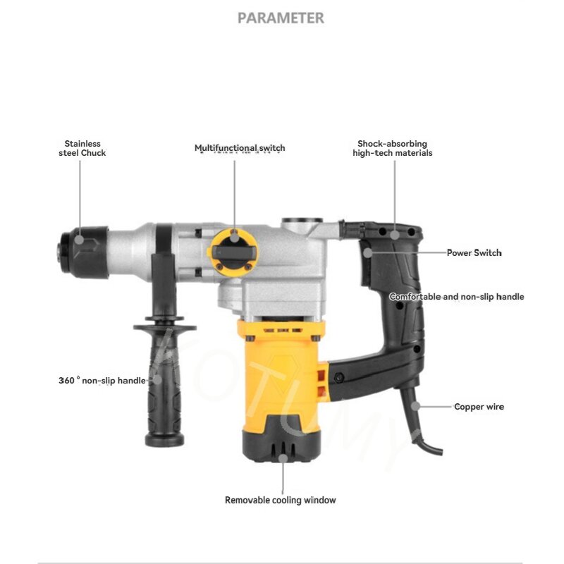 110V/220V All Copper Electric  - Hammer Drill Concrete 13Mm 评论和价格
