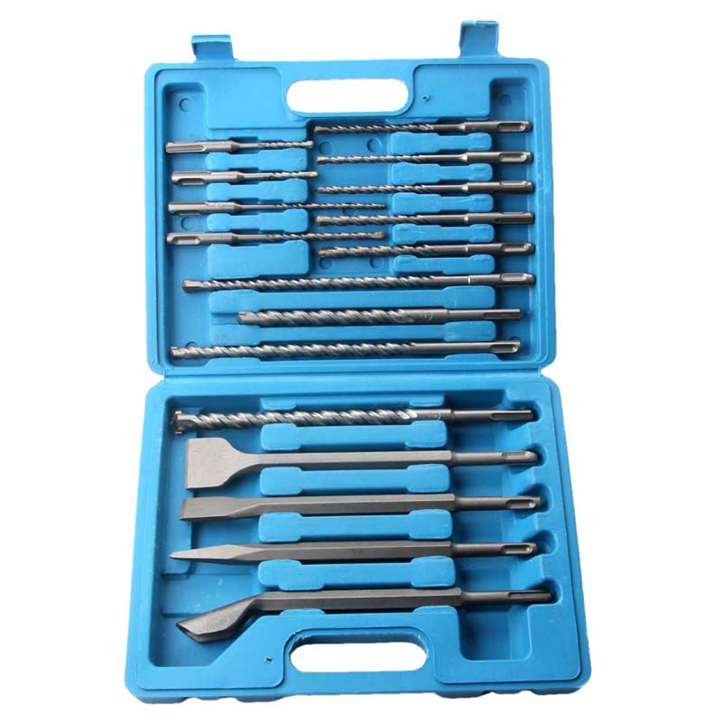 17Pcs/Set Electric Hammer SDS  - Sds Plus Drill Bit Set 17Pcs 评论和价格