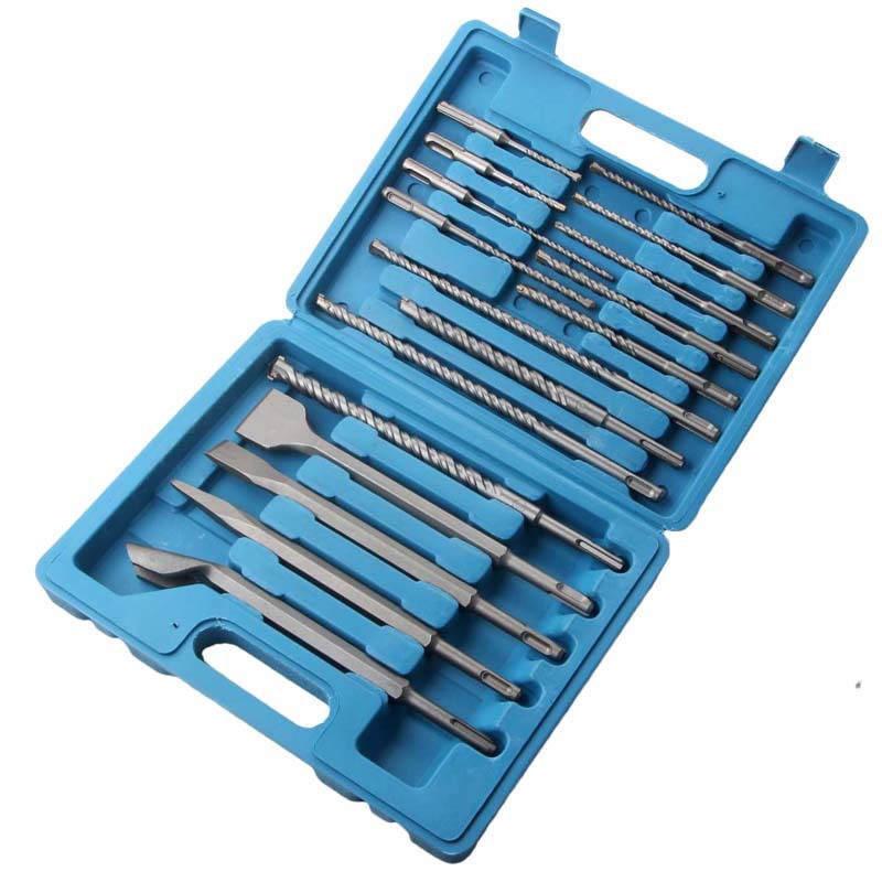 17Pcs/Set Electric Hammer SDS  - Sds Plus Drill Bit Set 17Pcs 评论和价格